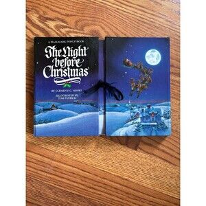 Vintage Hallmark 1988 The Night Before Christmas Pop-Up Book Clement C Moore